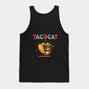 Cinco de Mayo Taco Cat Fiesta Mexican Party Women Men Kids Tank Top